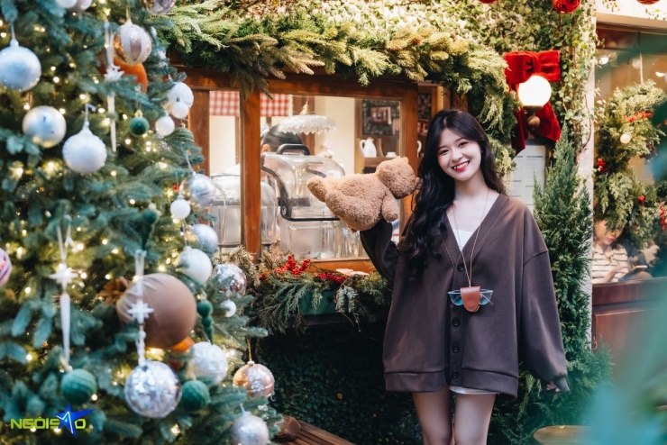 Xếp hàng chụp ảnh Noel ở con ngõ dài 100 m mang phong cách Hàn Quốc - 5