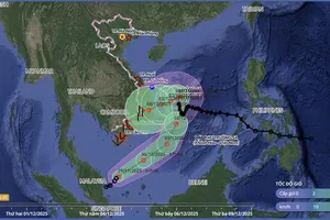 Áp thấp nhiệt đới vào Biển Đông, bão Koto sắp gây mưa từ Huế đến Khánh Hoà