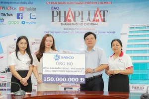 SASCO hỗ trợ đồng bào miền Trung 150 triệu đồng thông qua Báo Pháp Luật TP.HCM