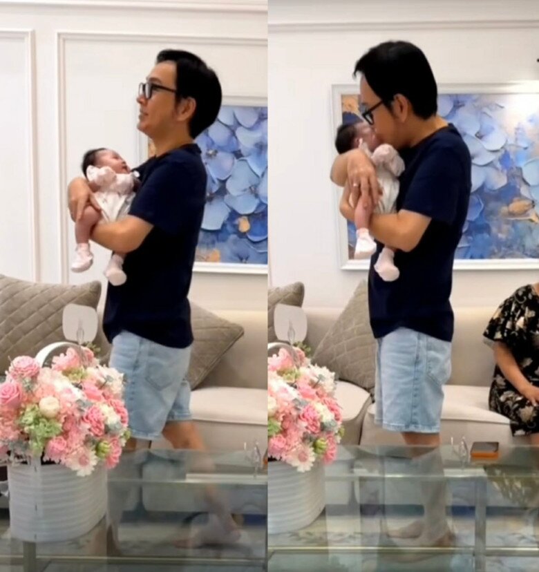 Phương Lê khoe 2 con "chung nửa huyết thống", ái nữ NSƯT Vũ Luân ngủ ngoan khi được chị gái bế bồng 7 NSƯT Vũ Luân hạnh phúc khi lần đầu làm bố ở tuổi 53.