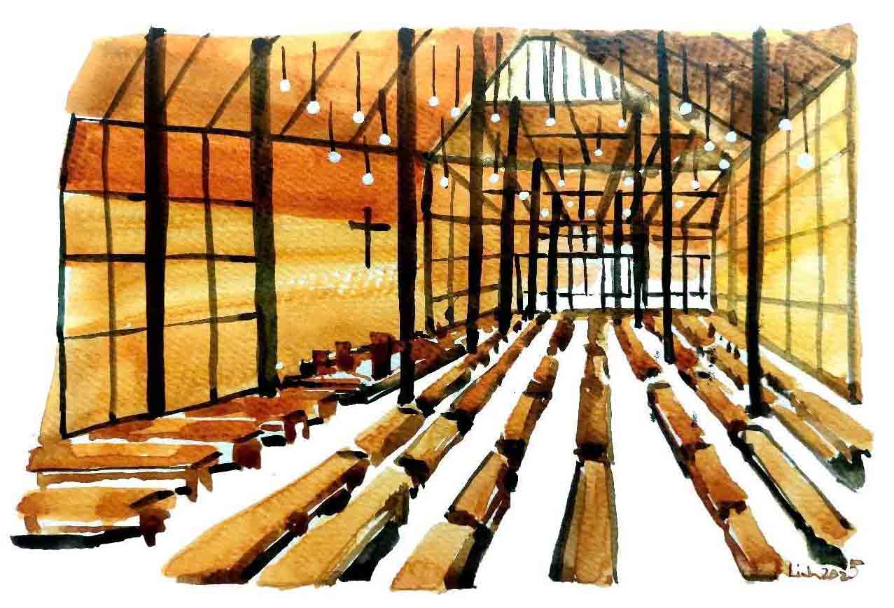 Ấn tượng nhà thờ 'không cửa, trong suốt'- Ảnh 2.