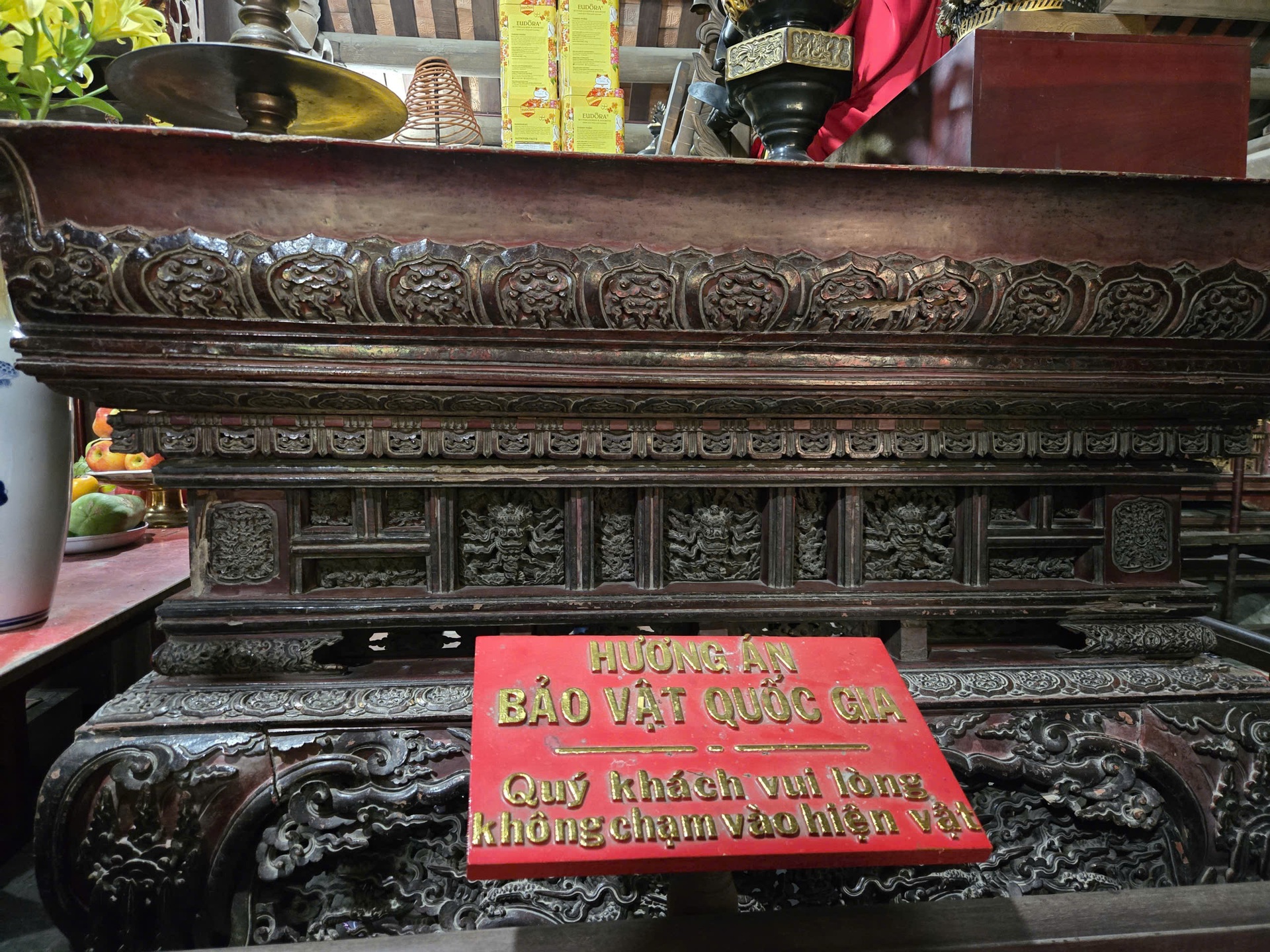 Cận cảnh bức tượng 400 năm tuổi đang làm hồ sơ Bảo vật quốc gia ở chùa Keo - 3