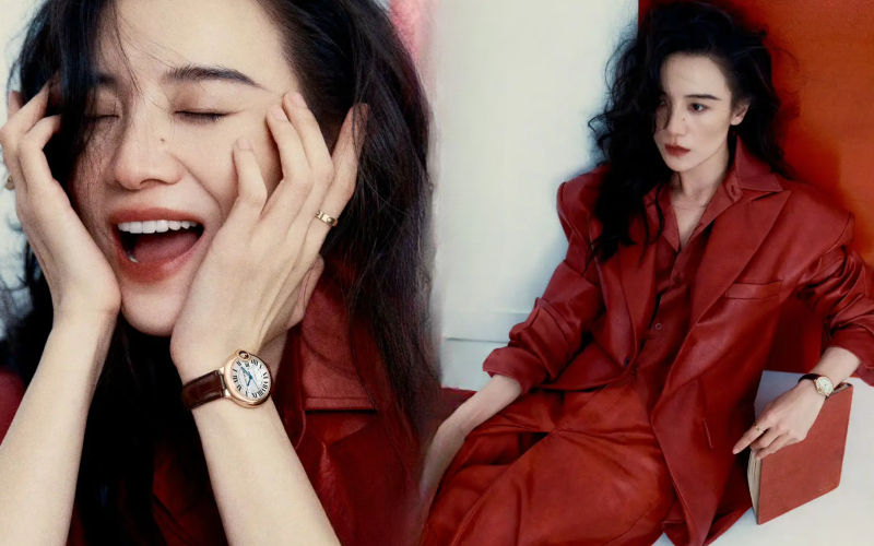 Tống Giai diện áo da màu đỏ xinh “ná thở”: 3 con giáp nên tranh thủ diện màu này trong tháng 12 để kéo hỷ khí, rước may về tay- Ảnh 1.