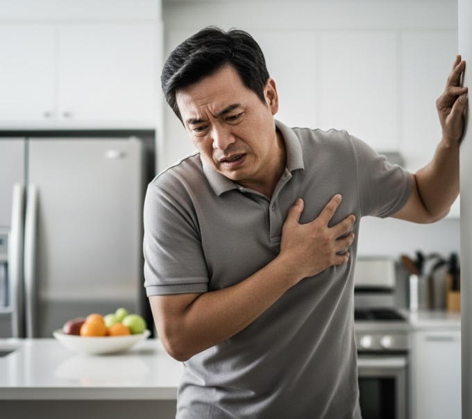 Nhồi máu cơ tim là biến chứng nguy hiểm của bệnh mỡ máu cao. Ảnh được tạo bởi AI