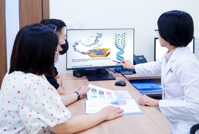 Bác sĩ Thảo tư vấn cho một cặp đôi. Ảnh minh họa: Phòng khám Đa khoa Tâm Anh Quận 7