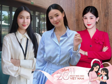 Á hậu Phương Anh: “Chồng là hậu phương vững chắc giúp tôi yên tâm giảng dạy” 8 Đọ nhan sắc của 3 mỹ nhân Việt trên giảng đường: Midu nhìn như nữ sinh, diện mạo Hoa hậu Ngân Anh gây ngỡ ngàng