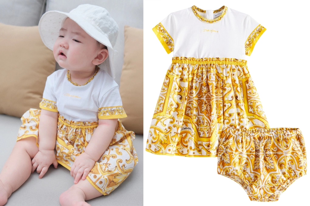 Á hậu Tú Anh làm tiệc thôi nôi cho con gái sinh với chồng thiếu gia, "tiểu công chúa" khiến BTV Thụy Vân xuýt xoa 5 Con gái Tú Anh mặc bộ váy có giá trên dưới 15 triệu đồng.