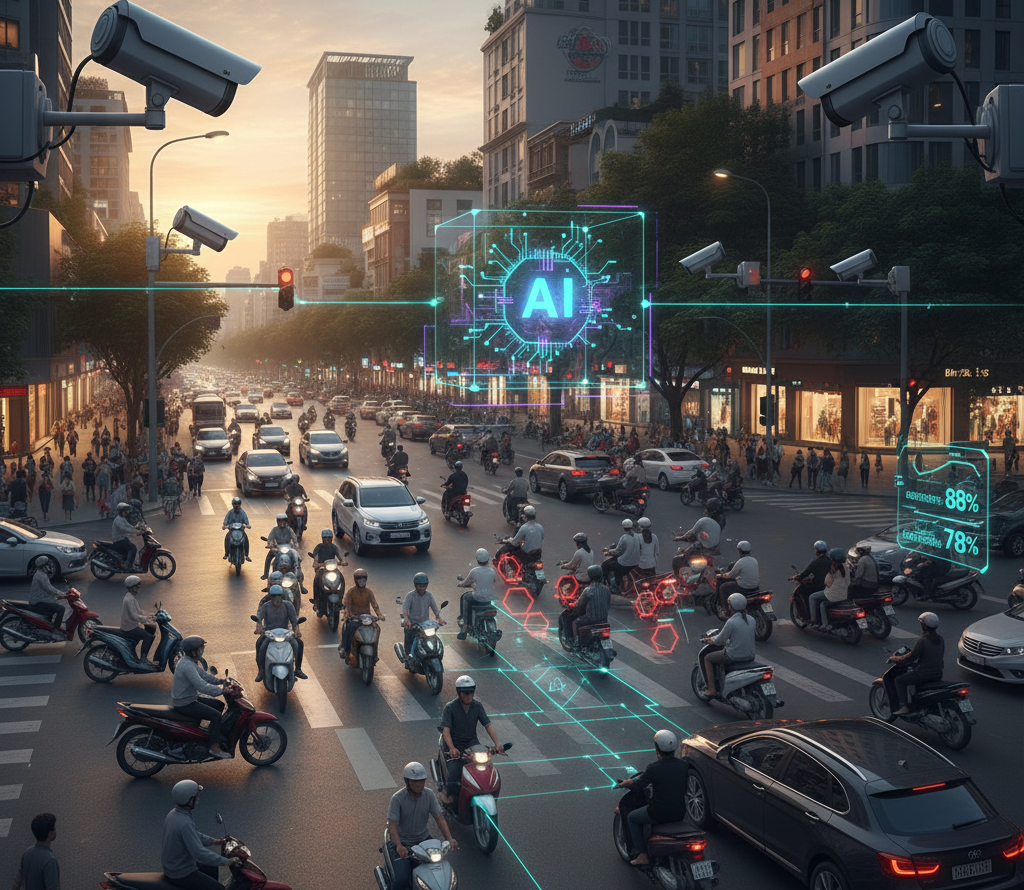 AI dự đoán tai nạn giao thông từ camera và sensor đô thị 1 AI giao thông - Ảnh 1.