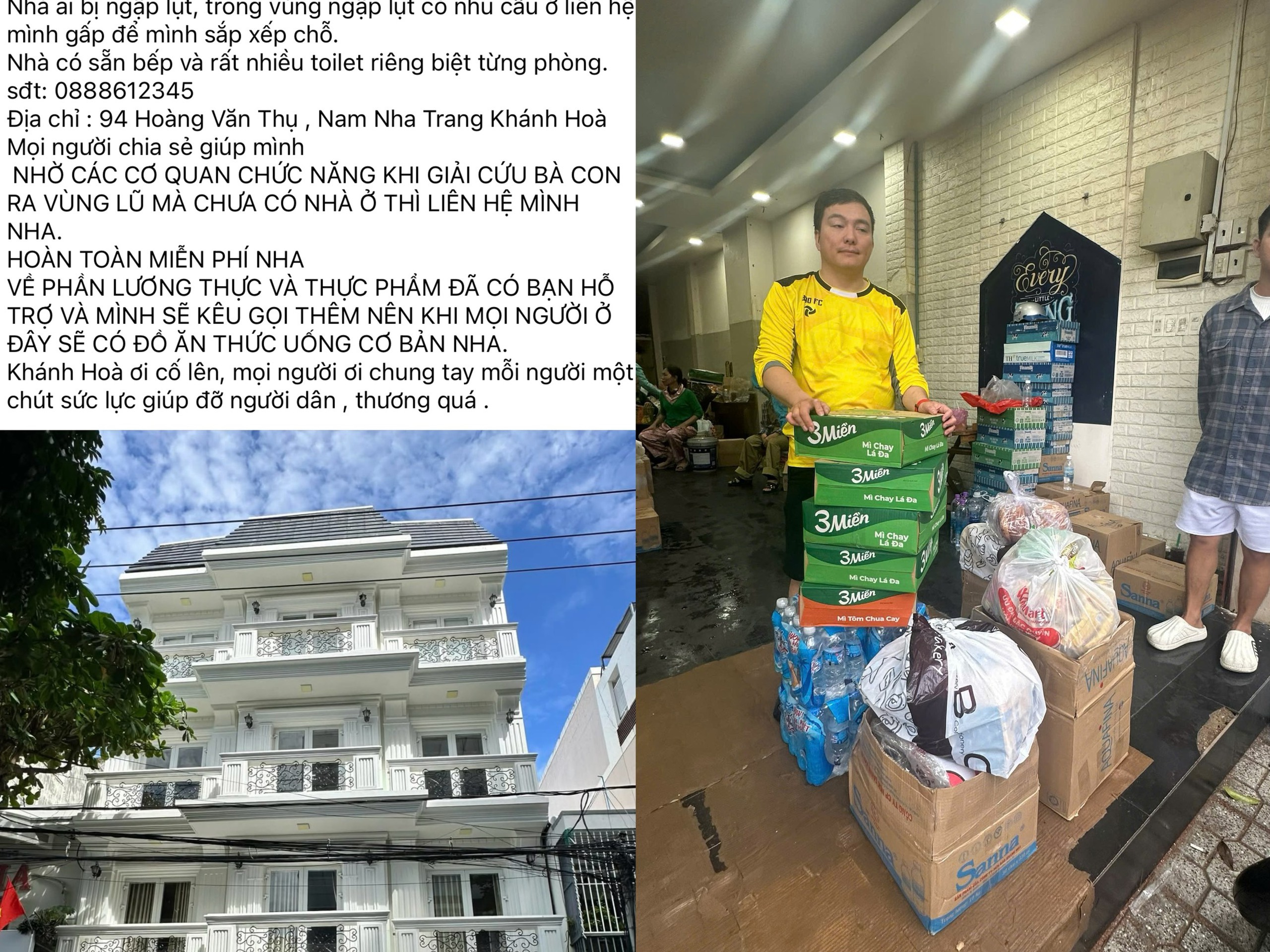 Ngập lụt Khánh Hòa, Đắk Lắk: Ấm áp nhà mới mua để người dưng tránh lũ- Ảnh 1.