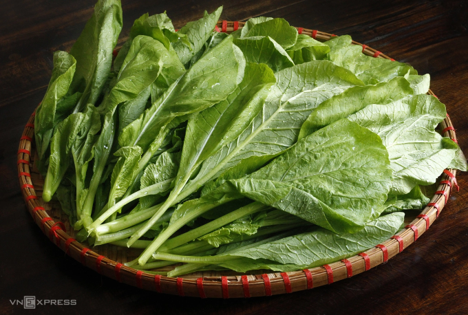 Những loại rau cải đắng tốt cho gan. Ảnh: Bùi Thủy