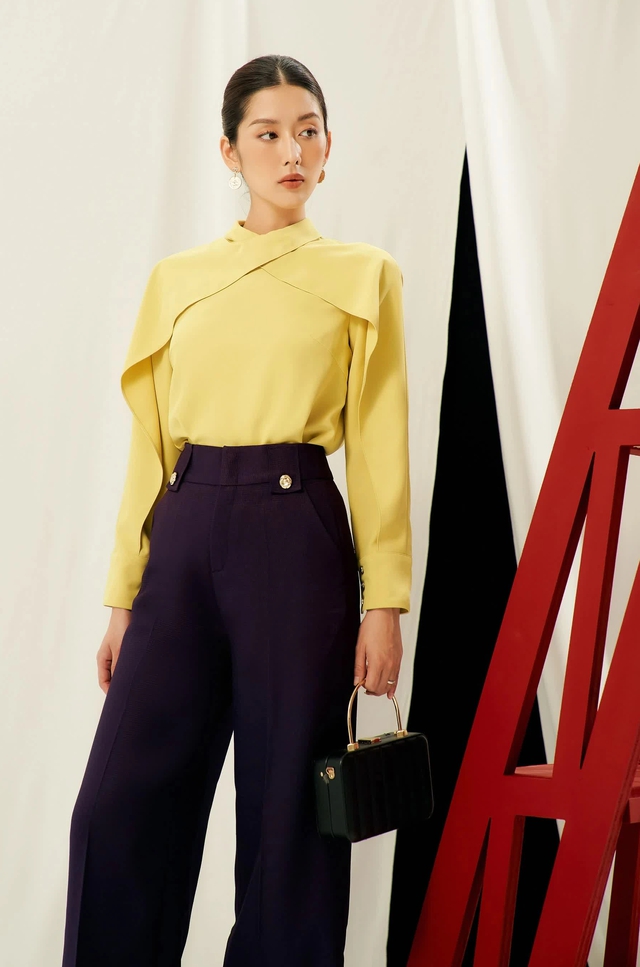 Áo blouse tay bồng, 'nàng thơ' lãng mạn cho chị em công sở - Ảnh 8.