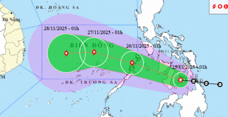 Dự báo bão số 15: Áp thấp nhiệt đới mạnh lên vào biển Đông - Ảnh 1.
