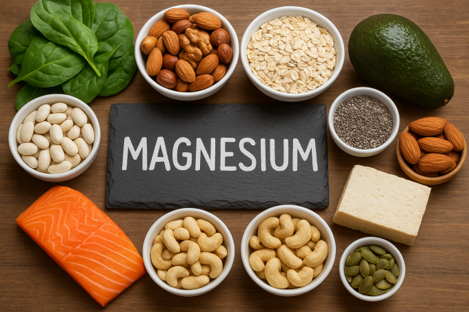 Magie rất quan trọng với phát triển xương, cơ bắp, hệ thần kinh, hệ miễn dịch của trẻ. Ảnh: AI