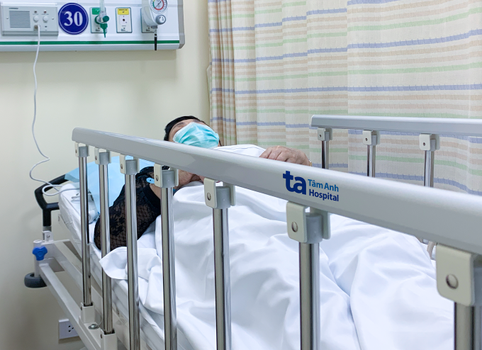 Bà Nhài duy trì điều trị chức năng thận, chưa phải chạy thận lâu dài. Ảnh: Phòng khám Đa khoa Tâm Anh Quận 7