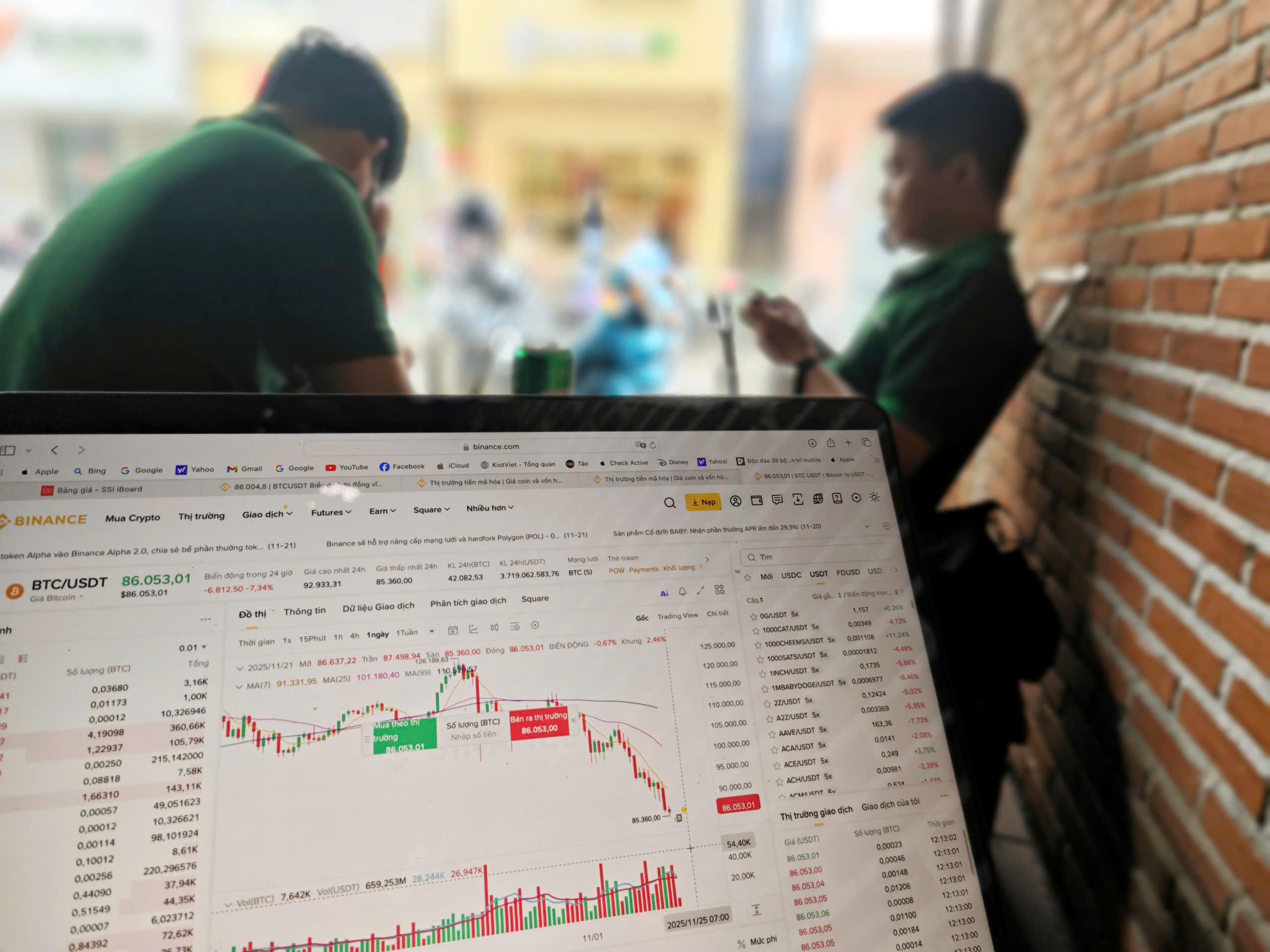 Bitcoin rớt giá mạnh, chứng khoán đỏ rực: Kẻ tháo chạy, người liều bắt đáy - Ảnh 1.