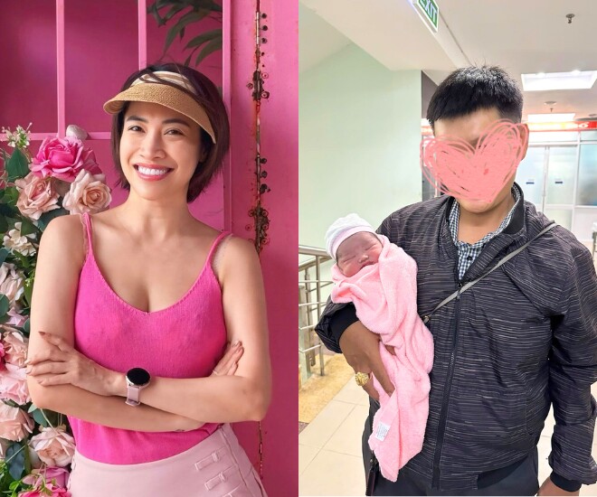 Ca sĩ Pha Lê khoe hình ảnh thành viên mới của gia đình.