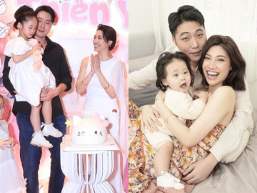 Pha Lê hội ngộ chồng cũ người Hàn hậu ly hôn, cùng tổ chức sinh nhật cho con gái mà tưởng như đám cưới