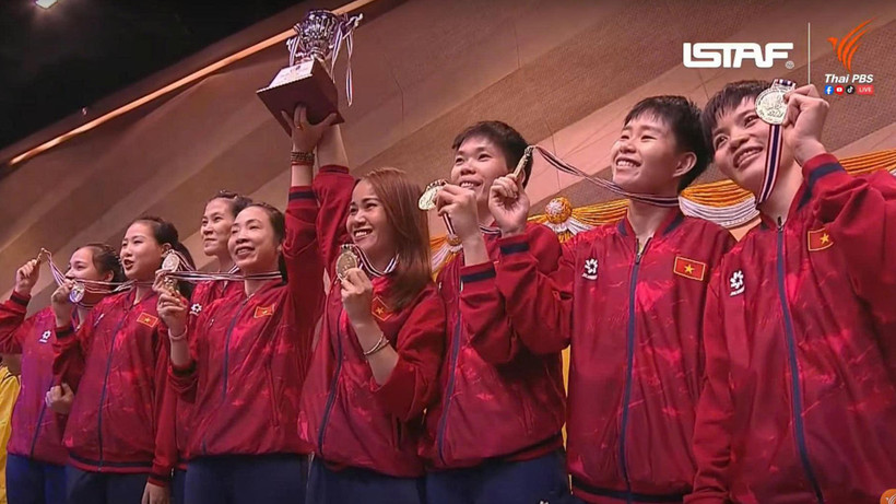 Cầu mây Việt Nam quyết thắng Thái Lan lần thứ 3 liên tiếp, khát vọng giành vàng SEA Games 33- Ảnh 1.