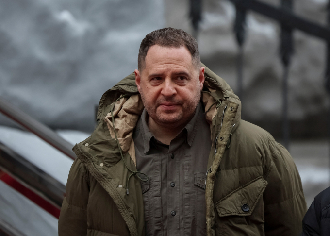 Chánh văn phòng Tổng thống Ukraine Andriy Yermak tại Kiev hồi tháng 1/2024. Ảnh: Reuters