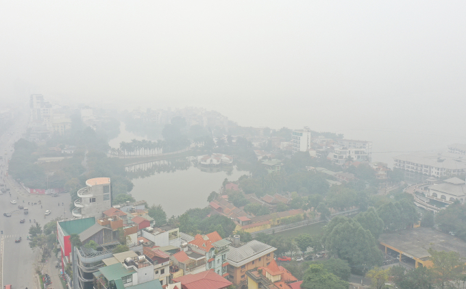 Ô nhiễm không khí ở Hà Nội. Ảnh: Ngọc Thành