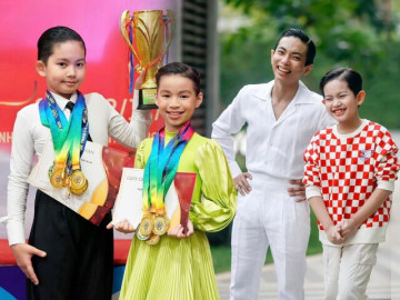 Con trai siêu tài năng của Khánh Thi lần nữa giành giải Quán quân, ngoại hình cao lớn tuấn tú bỏ xa bố Phan Hiển
