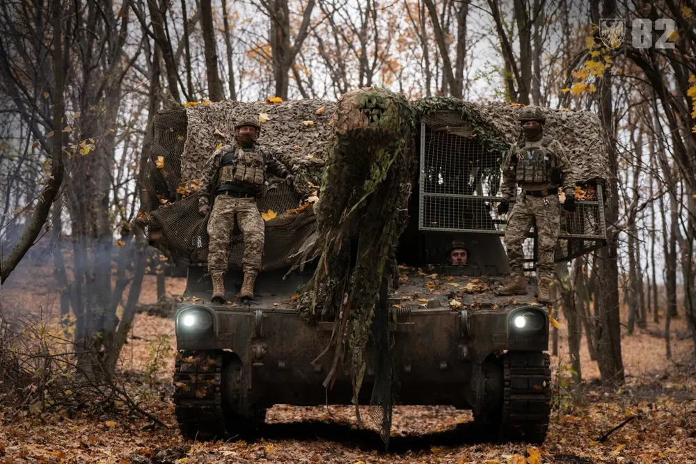 Lữ đoàn tấn công đường không số 82 của Ukraine trên tiền tuyến. Ảnh: X Chiến sự Nga - Ukraine 25-11