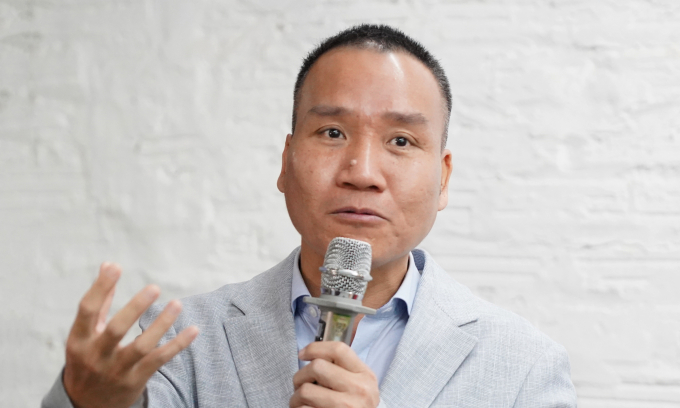 Ông Chu Tuấn Anh chia sẻ tại hội thảo. Ảnh: Lưu Quý