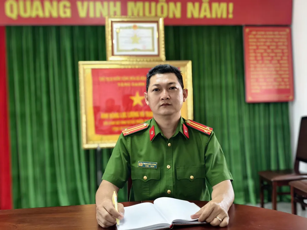 Trung tá Phạm Quốc Cường, Tổ trưởng Tổ 2, Đội Hình sự Đặc Nhiệm (PC02), Công an TP.HCM. Ảnh: NT z7229757804342_be1558db7f54b9d076df18caaaddd7f1.jpg