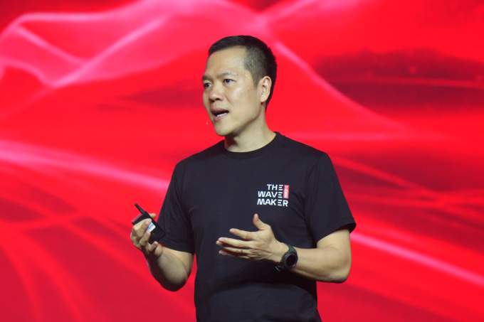 Ông Nguyễn Hoàng Giang, Chủ tịch HĐQT DNSE phát biểu tại sự kiện. Ảnh: DNSE