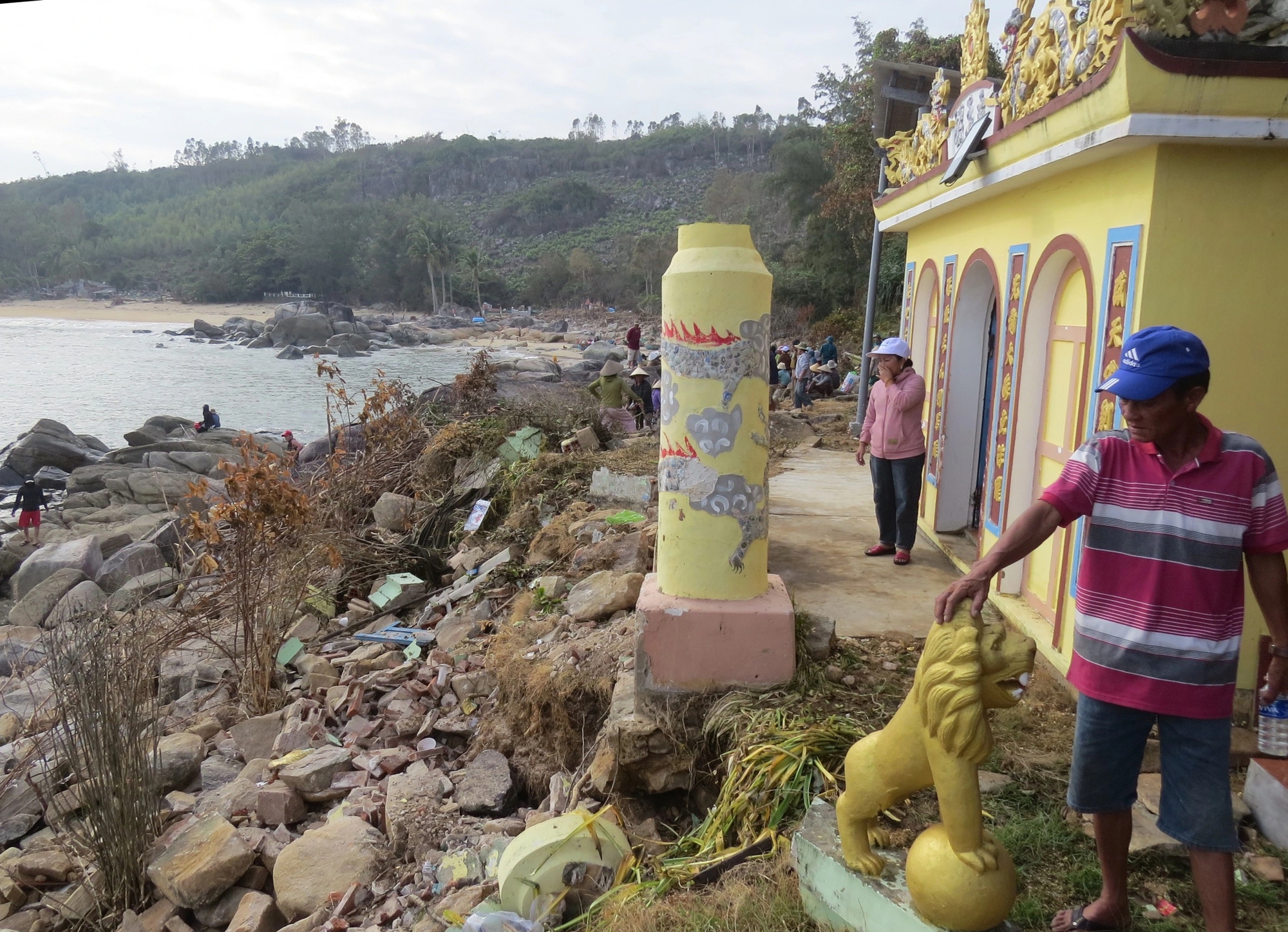 Di tích Sa Huỳnh hư hại vì bão- Ảnh 2.