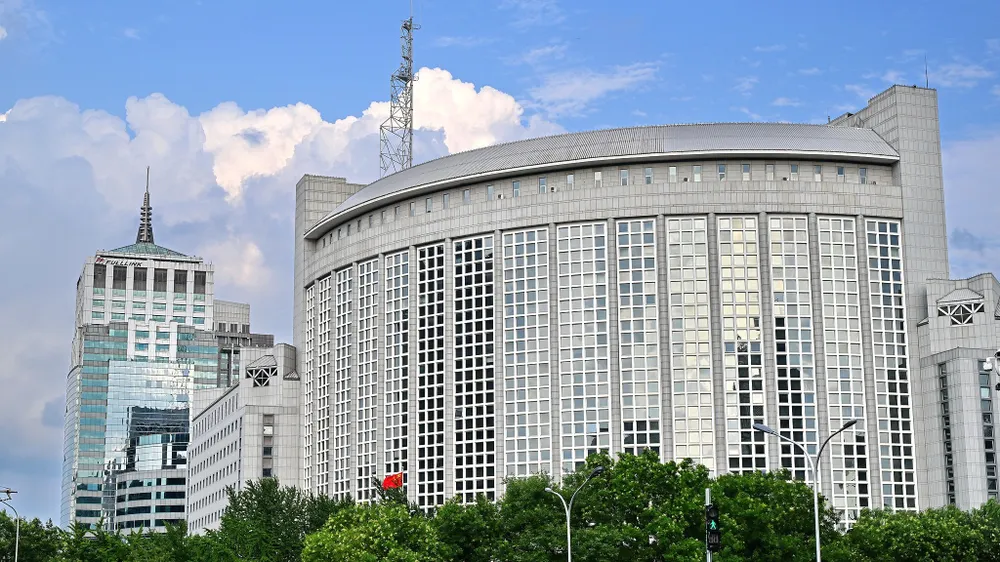 Trụ sở Bộ Ngoại giao Trung Quốc. Ảnh: CGTN đài loan.jpg