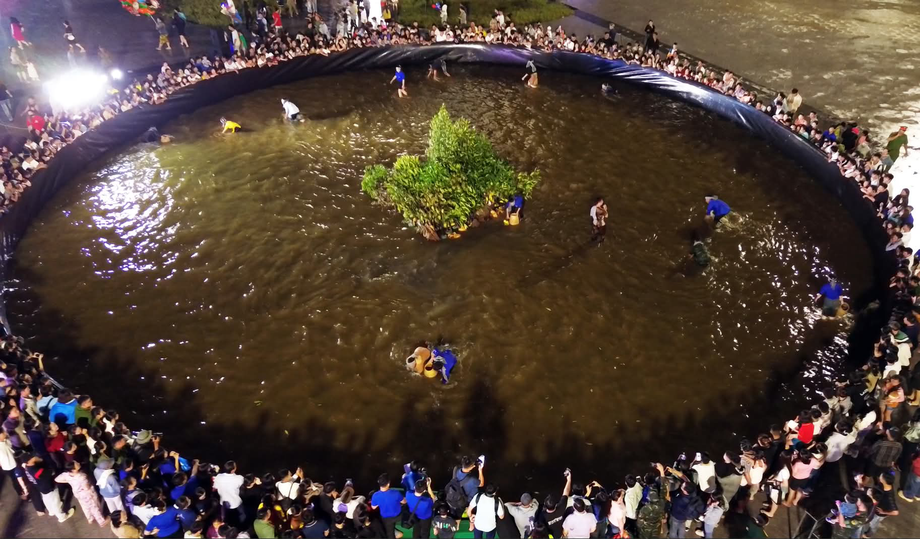 Cà Mau: Độc đáo cuộc thi mò cua giữa quảng trường- Ảnh 1.