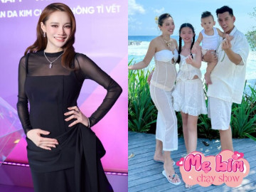 2 mẹ bỉm mang bầu chạy show: Nhã Phương bế bụng 5 tháng đi sự kiện, Phương Trinh Jolie thích trò mạo hiểm