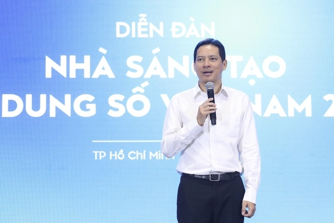 Ông Lê Quang Tự Do tham gia diễn đàn  Vietnam iContent 2024. Ảnh: Quỳnh Trần