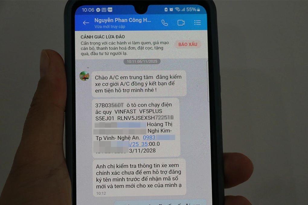 Được gọi điện mời thay tem đăng kiểm, người dân hoang mang bị lộ thông tin - 1