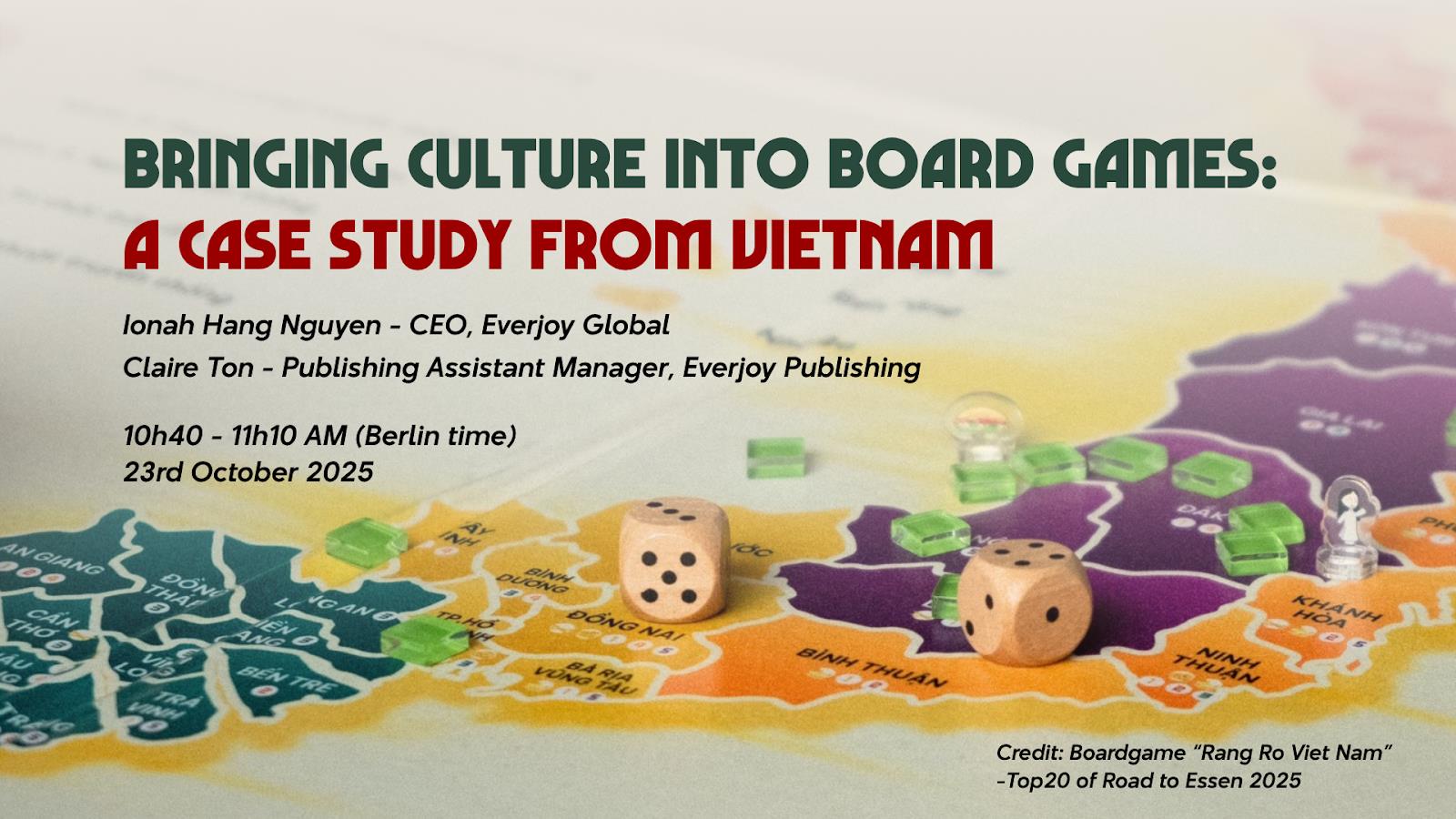 Everjoy Publishing mang văn hoá Việt Nam đến SPIEL Essen 2025- Ảnh 1.