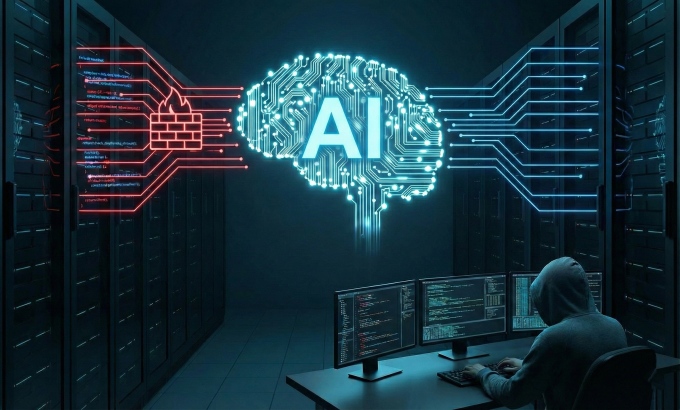 Minh họa AI có thể bị hacker lợi dụng cho tấn công mạng. Ảnh: Google Gemini