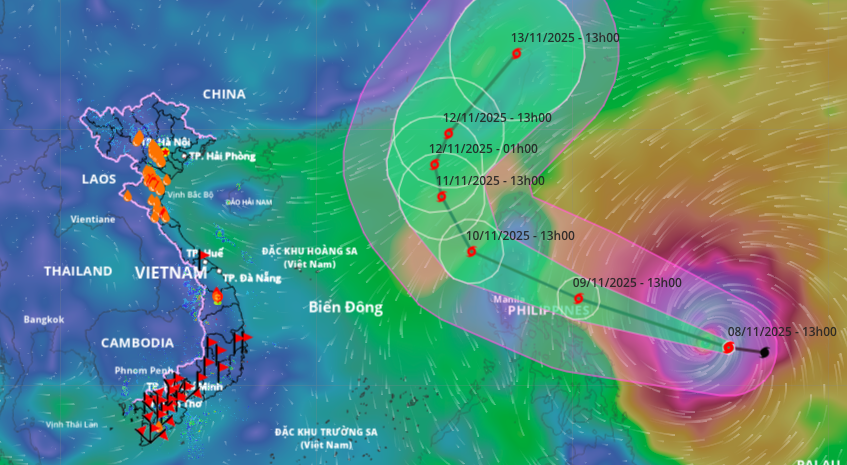 Fung Wong sắp mạnh lên cấp siêu bão, bất thường thế nào? 1 Bão Fung Wong sắp mạnh lên siêu bão, bất thường thế nào? - Ảnh 1.