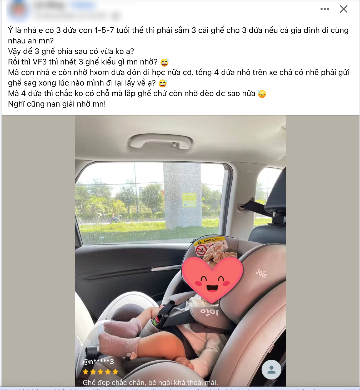 Phụ huynh băn khoăn trước quy định ô tô bắt buộc lắp ghế an toàn cho trẻ từ 1/1/2026: Gia đình 2-3 con thì phải chuẩn bị bao nhiêu ghế?- Ảnh 1.