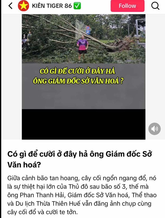 Giám đốc sở Văn hoá - Thể thao lên tiếng về bức ảnh chụp trước cây xanh đổ ngã ở Hà Nội- Ảnh 1. Giám đốc sở Văn hoá - Thể thao lên tiếng về bức ảnh chụp trước cây xanh đổ ngã ở Hà Nội- Ảnh 1.