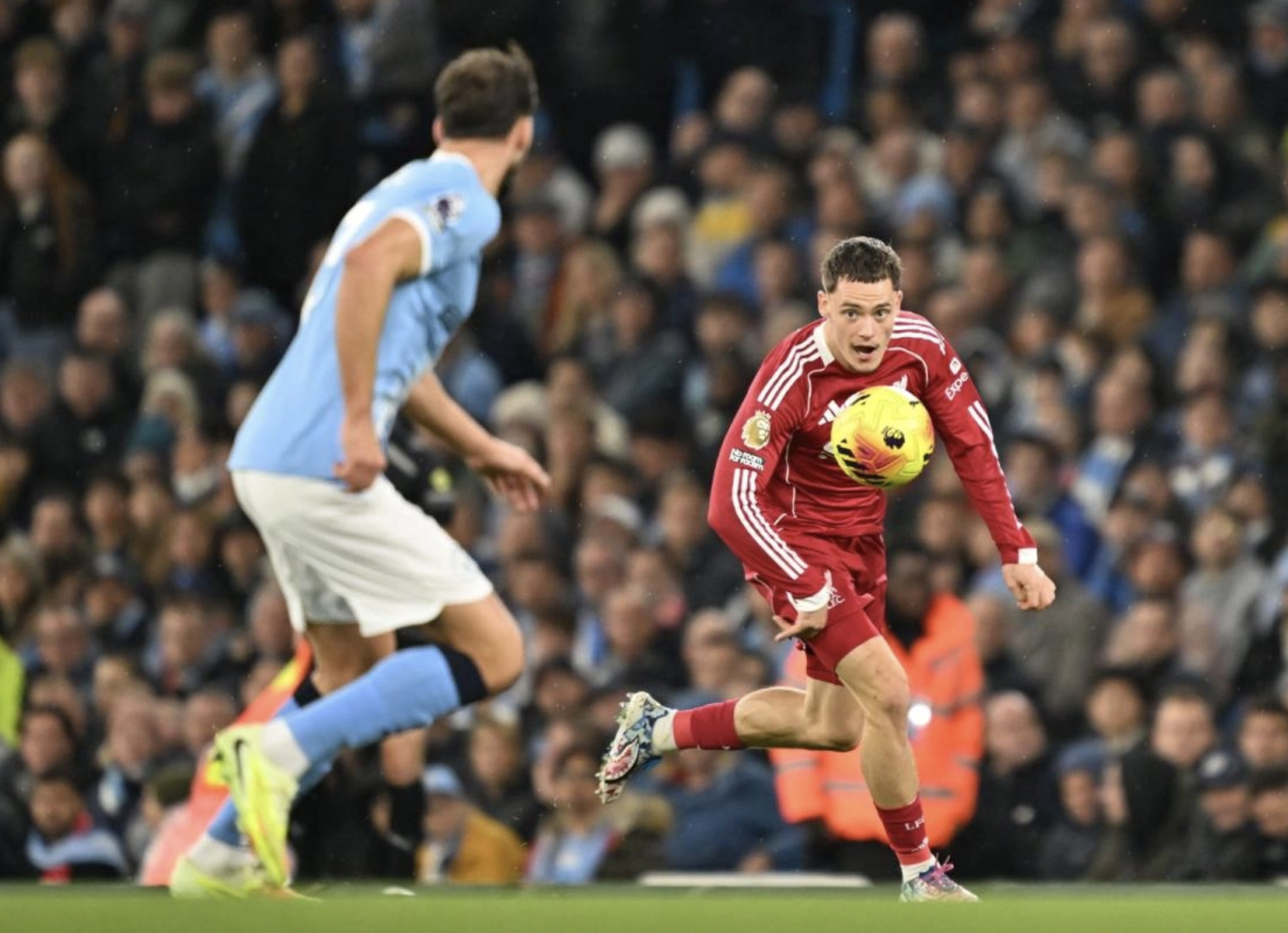 Haaland sắp chạm mốc 100 bàn, Man City thắng nghiền ép Liverpool tại Etihad - Ảnh 1.