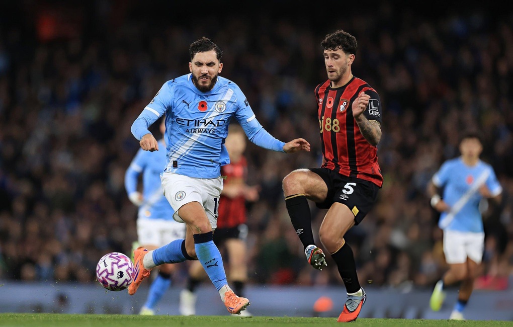 Haaland tỏa sáng, Man City khuất phục Bournemouth và vươn lên nhì bảng - 1
