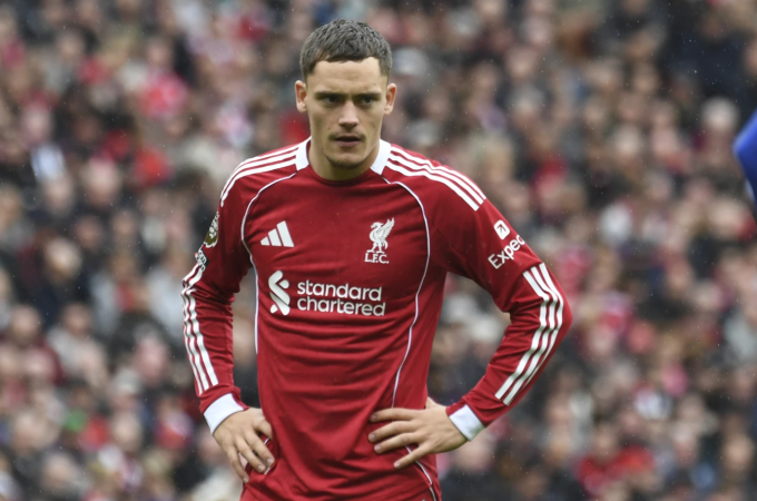 Florian Wirtz trong trận Liverpool thắng Everton 2-1 trên sân Anfield, Liverpool, Anh ngày 20/9/2025. Ảnh: AP