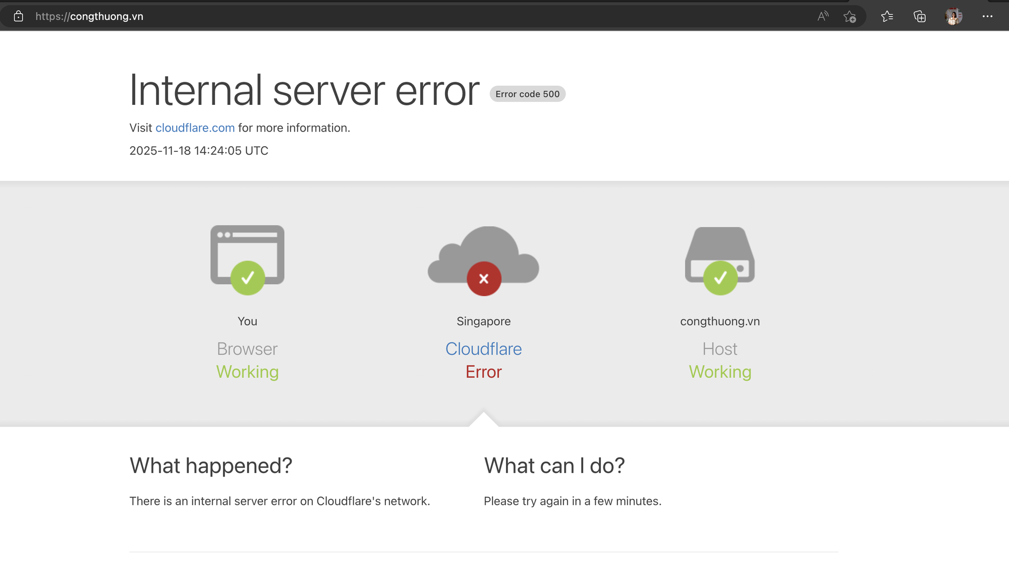 Hàng loạt trang báo điện tử, web quốc tế và Việt Nam 'sập' do lỗi Cloudflare 1 Cloudflare - Ảnh 1.