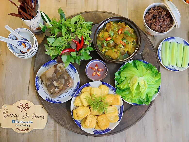 Bữa cơm ngon cho gia đình.