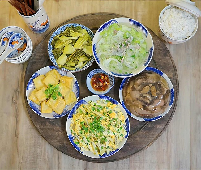 Bữa cơm ngọt lành.