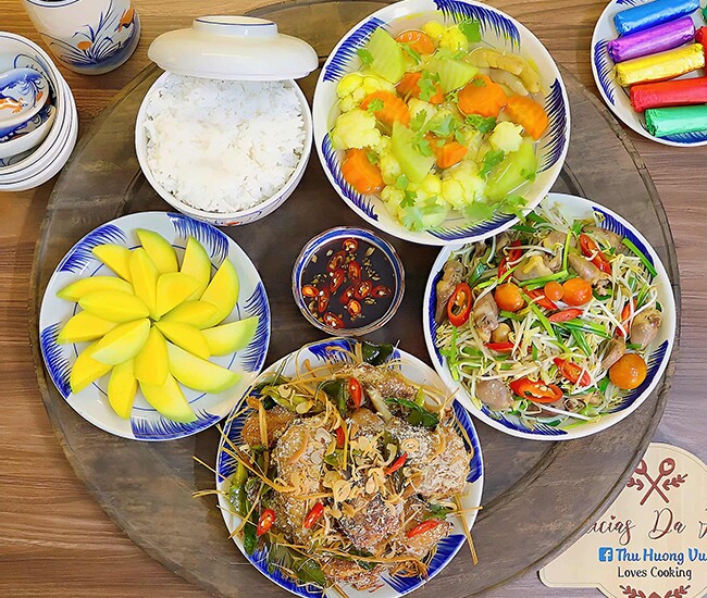 Bữa cơm ngon cho cả nhà.