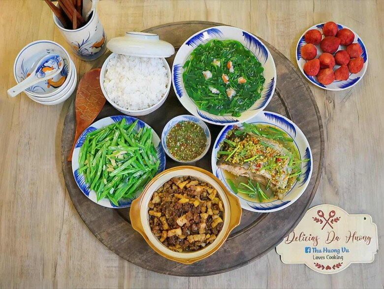 Bữa cơm ngon miệng cho cả nhà.