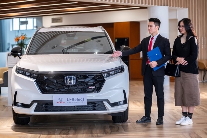 Xe Honda đã qua sử dụng tại một đại lý chính hãng. Ảnh: HVN