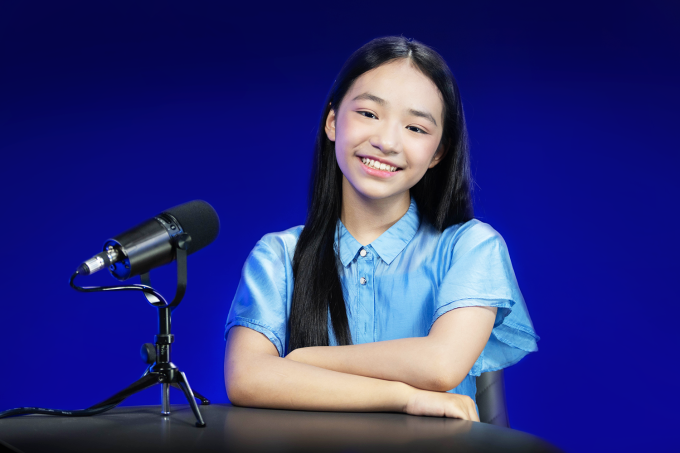 Nhật Dương, học sinh tại ILA, tham gia chuỗi chương trình Đi học. Ảnh: ILA